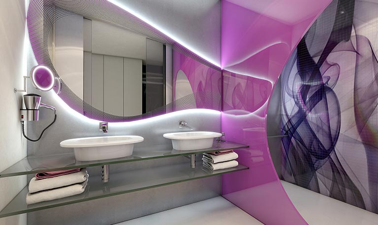 Bash Tower Room Bathroom at Temptations Resort Cancun