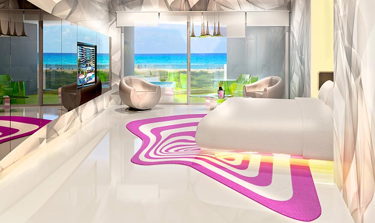 Lush Tower Ocean Front Suite at Temptations Resort Cancun